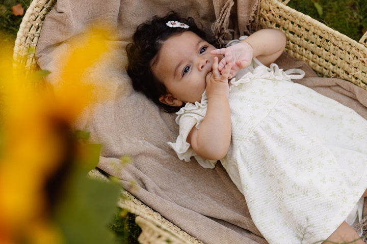 Kleid DALOUQNBS24 grünes Blumenmuster