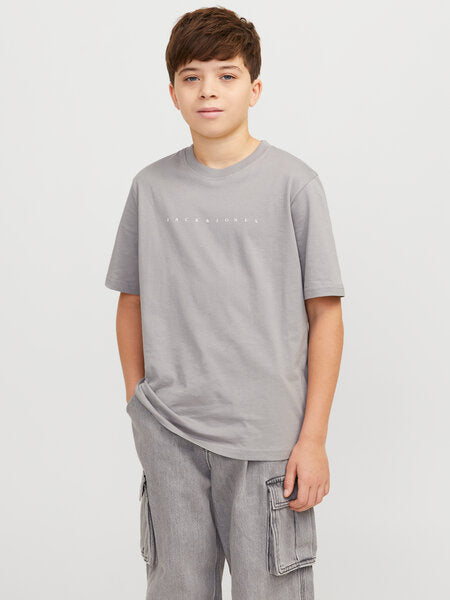 Kids T - shirt STAR Ultimate Grey White Relaxed Fit