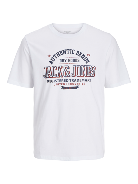 Mini T-Shirt LOGO Weiß NAVY BLAZER + TRUE RED Regular Fit