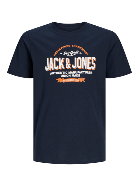 Mini T-Shirt LOGO Navy Blazer WEISS + MARMELADE Regular Fit