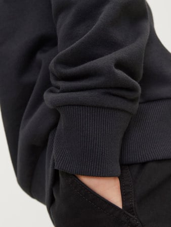 Mini trui CALEB VARSITY Black LOOSE Relaxed Fit