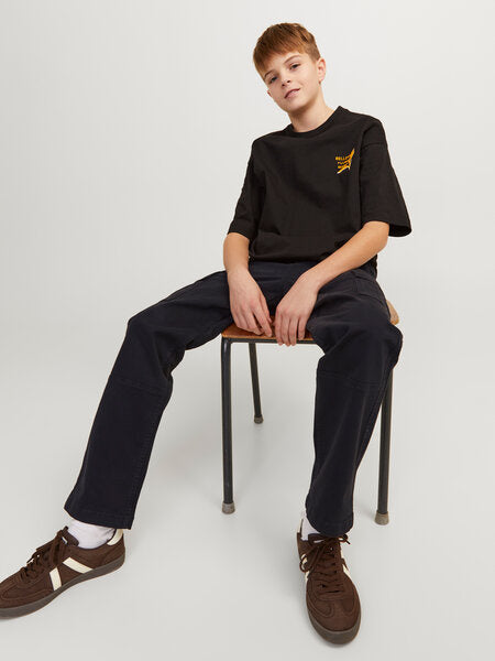 Kids broek cargo KANE Black Relaxed Fit
