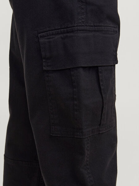 Kids broek cargo KANE Black Relaxed Fit