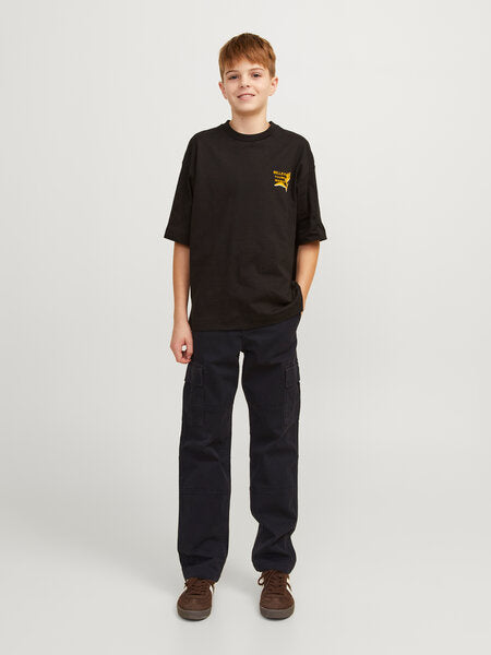 Kids broek cargo KANE Black Relaxed Fit