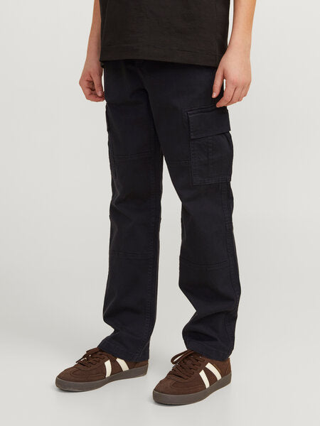 Kids broek cargo KANE Black Relaxed Fit