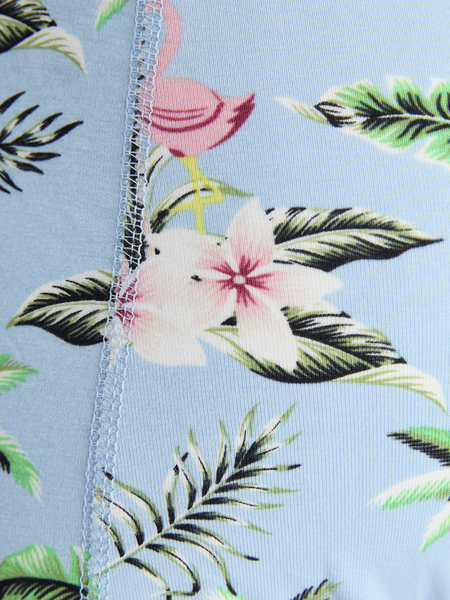 Kids boxer FLOWER BIRD 3 PACK Chambray Blue Oceanview - Oceanview