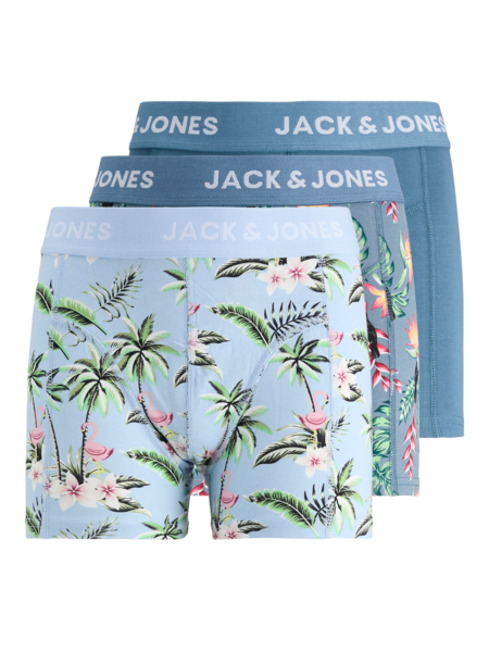 Kids boxer FLOWER BIRD 3 PACK Chambray Blue Oceanview - Oceanview