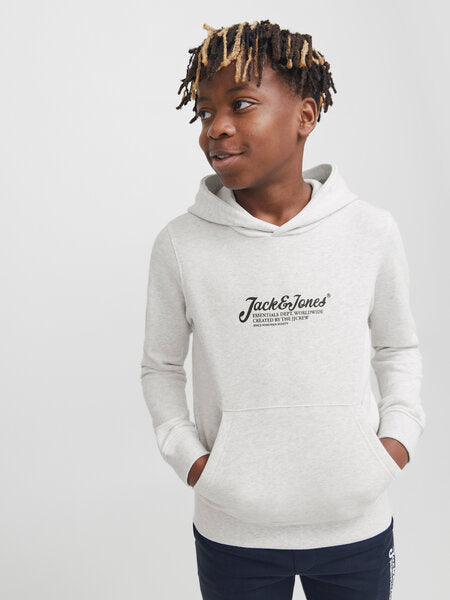 Junior Pullover BEAU White Melange Regular Fit