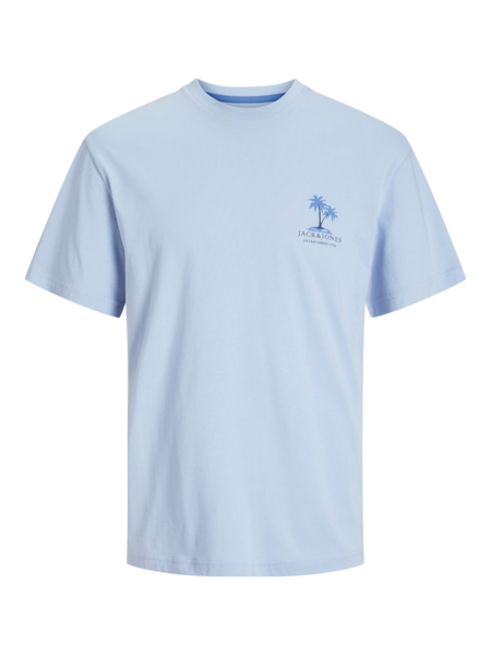 Kinder T-Shirt SOMMER VIBES Chambray Blau Lockerer Schnitt