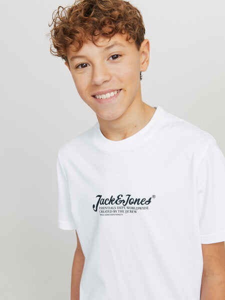 Junior T - shirt BEAU White Regular Fit