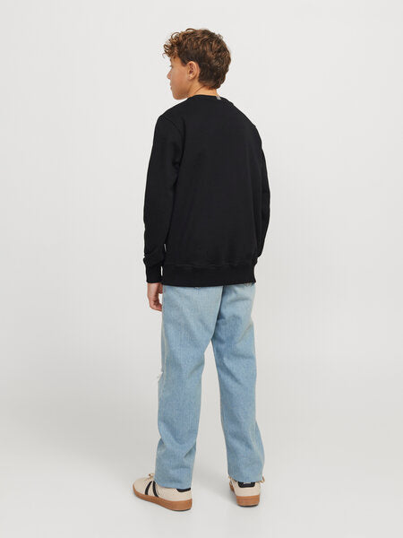 Kinderpullover FREDERIKSBERG Schwarz_Lockerer Schnitt
