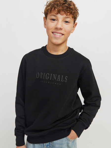 Kinderpullover FREDERIKSBERG Schwarz_Lockerer Schnitt