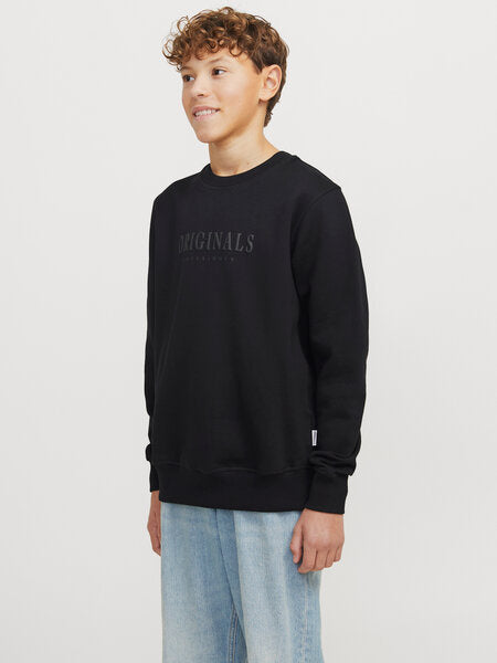 Kinderpullover FREDERIKSBERG Schwarz_Lockerer Schnitt