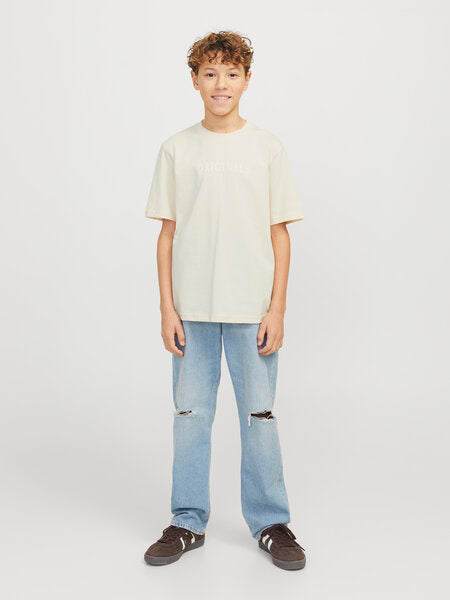 Kinder T-Shirt FREDERIKSBERG Antique White_Lockerer Schnitt