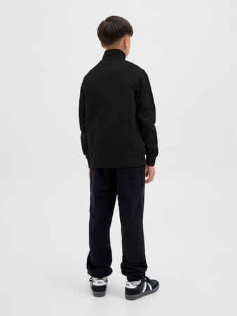 Kids trui SOHO SWEAT QUARTER ZIP Black Relaxed Fit
