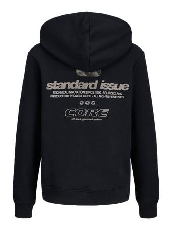 Kinderpullover GRID Schwarz Relaxed Fit