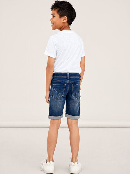 Kinder Shorts SILAS Medium Blue Denim Slim Fit