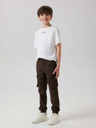 Kids broek RYAN CARGO Brown Round Fit