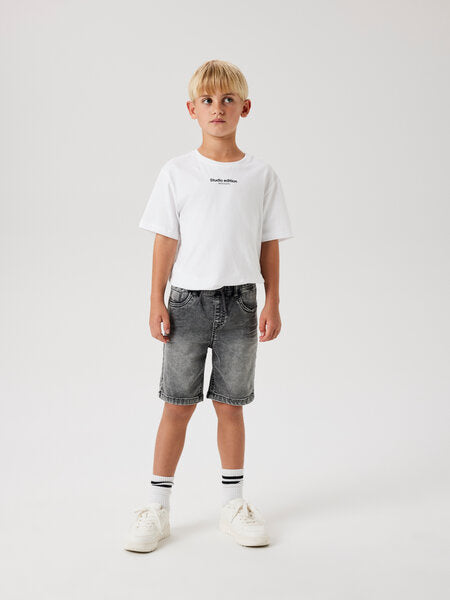 Kinder-Shorts RYAN Medium Grey Denim Regular Fit