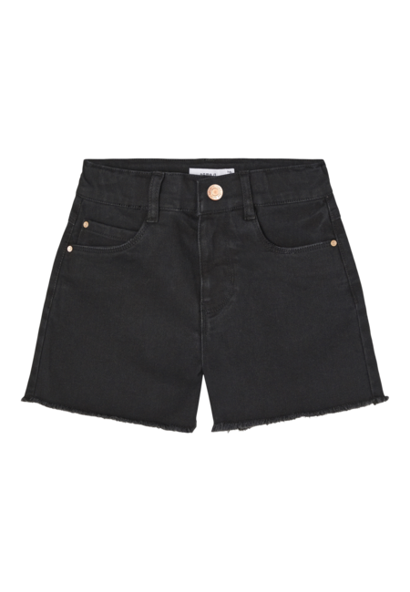 Kinder Shorts ROSE Schwarzer Denim Regular Fit