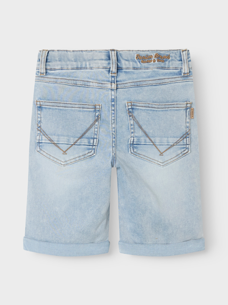 Kinder Shorts THEO Hellblau Gebleichtes Denim Xslim Fit