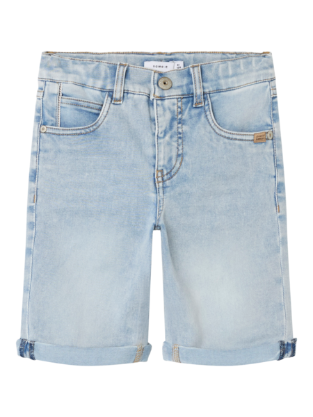 Kinder Shorts THEO Hellblau Gebleichtes Denim Xslim Fit