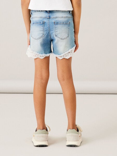 Kids short SALLI Medium Blue Denim Slim Fit