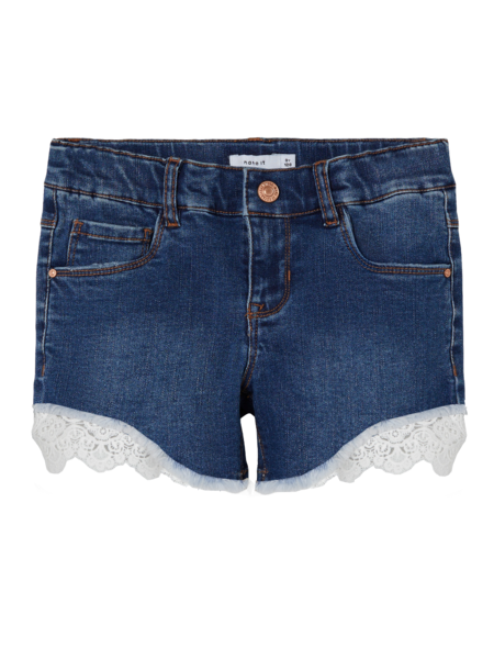 Kids short SALLI Dark Blue Denim Slim Fit