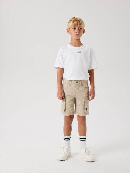 Kids Cargo short RYAN Oxford Tan Regular Fit