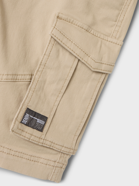 Kinder Cargo-Shorts RYAN Oxford Tan Regular Fit