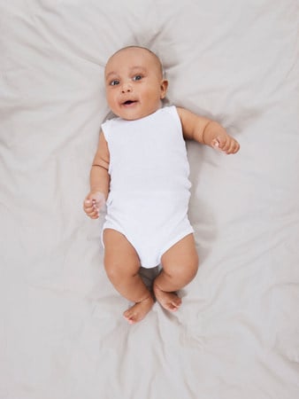 Baby romper 3P TANK SOLID WHITE Bright White