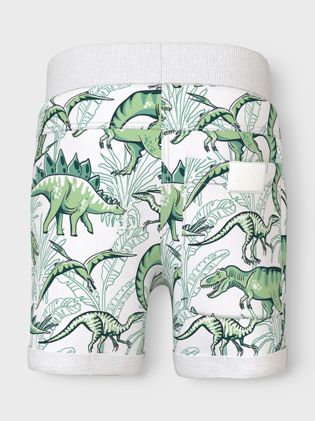 Mini short VERMO Bright White Palm Dino Regular Fit