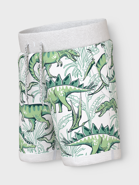 Mini-Short VERMO Bright White Palm Dino Regular Fit