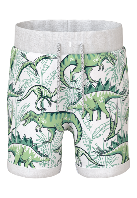 Mini-Short VERMO Bright White Palm Dino Regular Fit