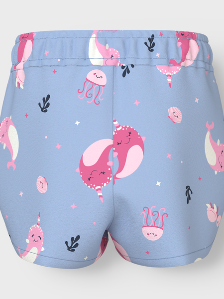 Mini-Short VIGGA Chambray Blau WALES Regular Fit