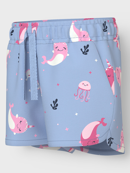 Mini-Short VIGGA Chambray Blau WALES Regular Fit