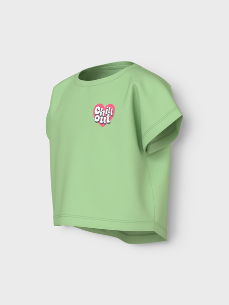 Kids T - shirt VILMA Arcadian Green Chill Out Loose Fit