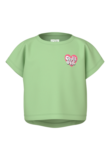 Kids T - shirt VILMA Arcadian Green Chill Out Loose Fit