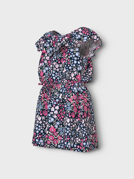 Mini jumpsuit VINAYA Carmine Rose CUTE FLOWERS