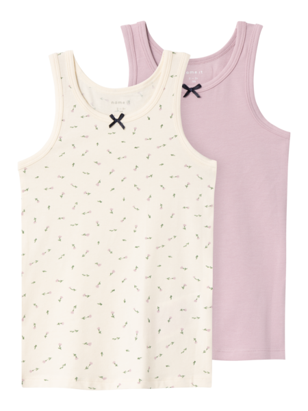 Mini ondergoed TANK TOP 2P BUTTERCREAM FLORAL Buttercream
