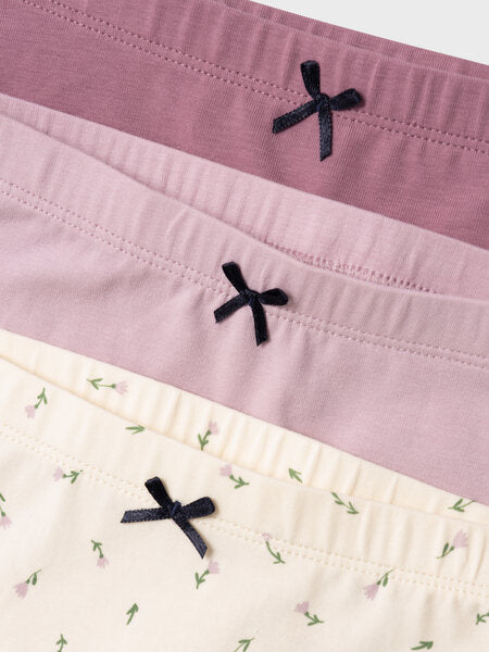 Mini onderbroek TIGHTS 3P BUTTERCREAM FLORAL Buttercream