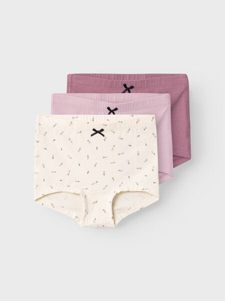 Mini onderbroek TIGHTS 3P BUTTERCREAM FLORAL Buttercream