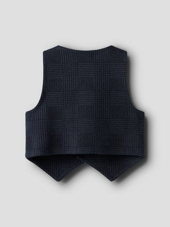 Baby vest ROBINO Navy Blazer Check Regular Fit