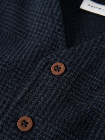 Baby vest ROBINO Navy Blazer Check Regular Fit