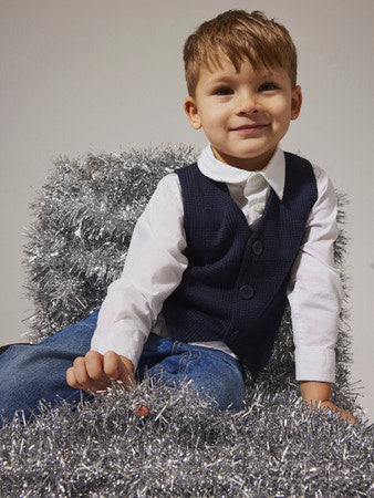 Mini blazer ROBINO Navy Blazer CHECK