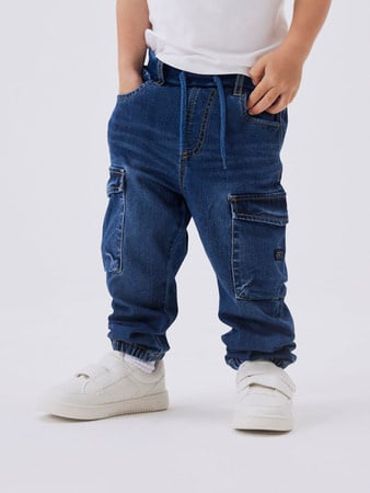 Mini Jeans BEN BAGGY R CARGO Blau Baggy Fit