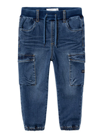 Mini Jeans BEN BAGGY R CARGO Blau Baggy Fit