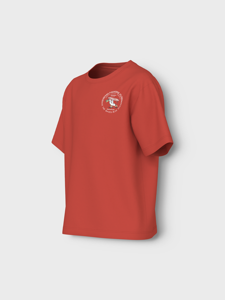 Kinder T-Shirt VAGNO Paprika Pelikan Lockerer Schnitt