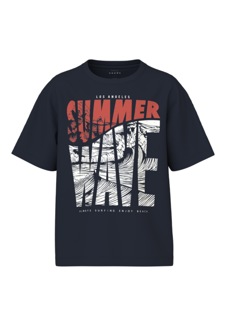 Kinder T-Shirt VAGNO Navy Blazer Summer Wave Loose Fit