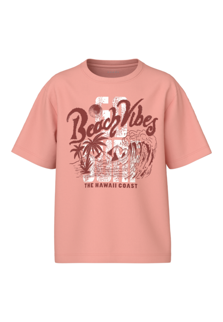 Kinder T-Shirt VAGNO Pfirsich Perle Strandstimmung Lockerer Schnitt